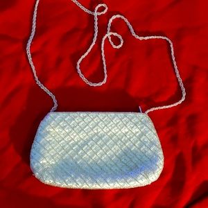 Vintage White Beaded Bag